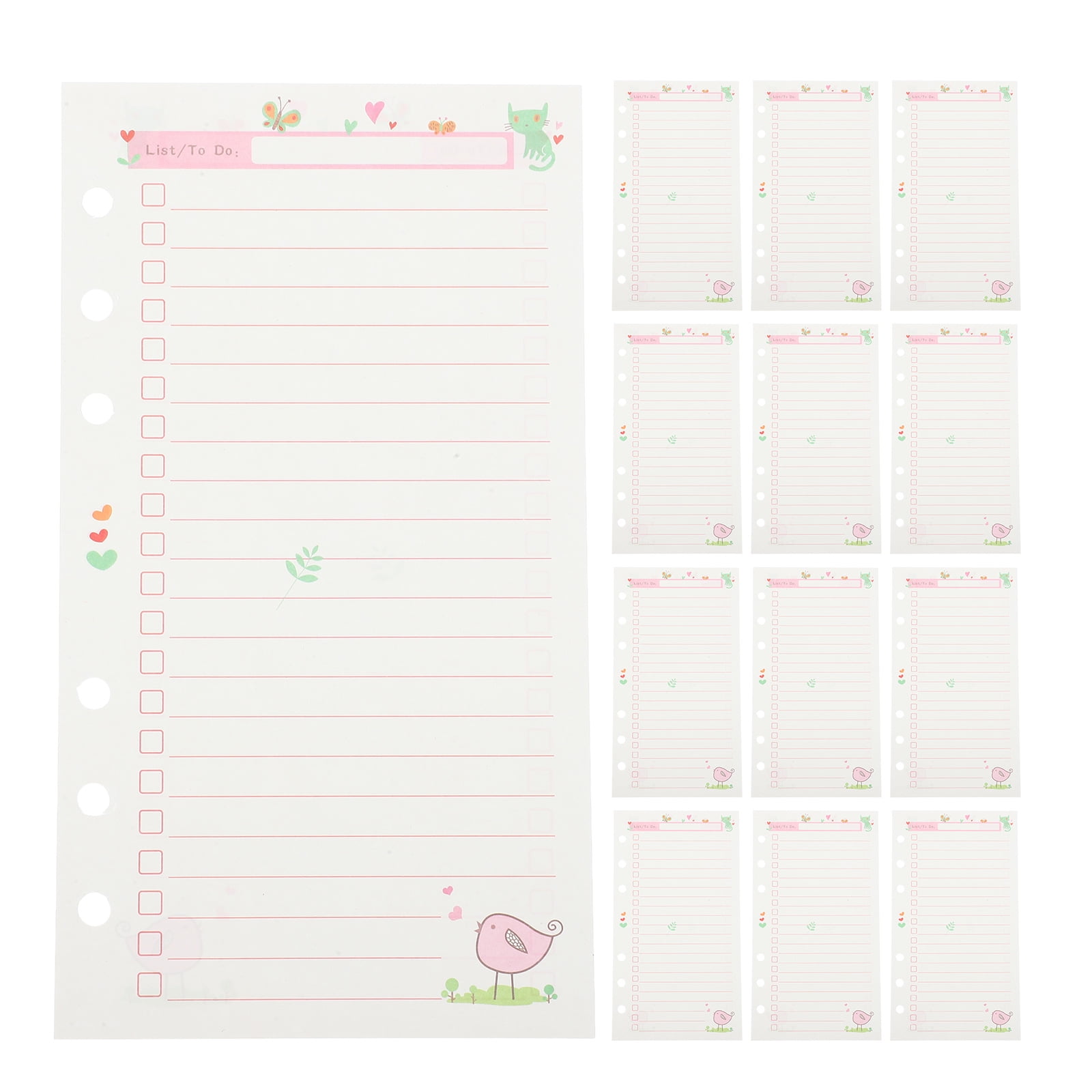 1 Book Notepad Replacement Refills Loose Leaf Notebook Paper Planner ...