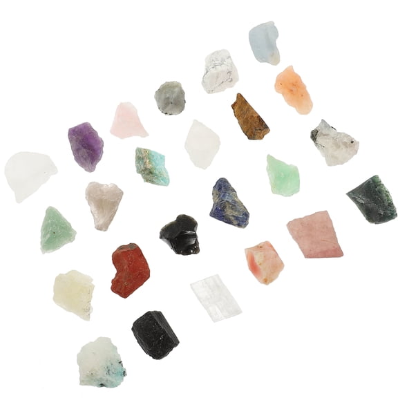 HOMEMAXS 1 Box of Natural Mineral Stones Decorations Crystal Stones Specimen Teaching Crystal Sample Prop