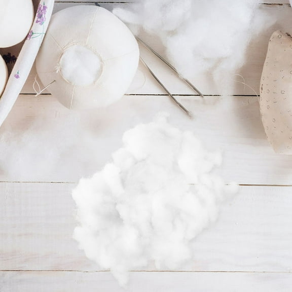 1 Pack 125g White Cotton Stuffing Pillow Filling Polyester Fill Cushion Stuffing Plushies Material for DIY Sewing Projects Handmade Toys