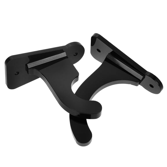 WEUVEB Baseball Bat Hanger Black Acrylic 1 Pair Wall Mount 3.5x1.6x0.2in