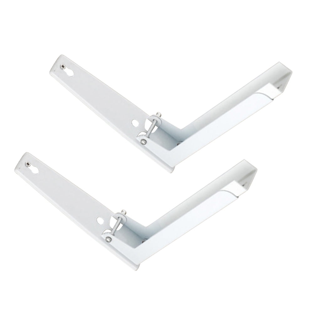 HAMPPLIES Stainless Steel Microwave Shelf Wall Mounted 1 Pair 9.4X7.9X1.8In