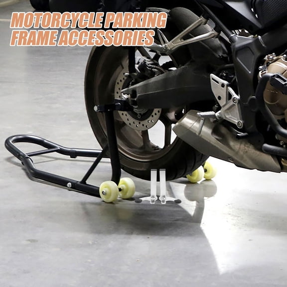 1 Pair of Heavy Duty Motorcycle Lift Stand Rear Wheel Support Easy to Setup Load-Bearing Wheel Lift for Motorcycle Repair