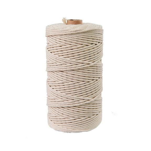 1 Roll Cotton Butchers Twine Cotton Kitchen Twine String 200m Cotton Rope For Cooking Meat Roasting Trussing Poultry Baking Crafting Beige