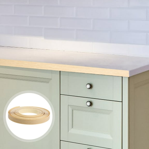 1 Roll Edge Banding Adhesive Strip For Furniture 10m Replacement Wood Veneer Edging Tape For Cabinet And Table Flexible Self Adhesive Edging Strip