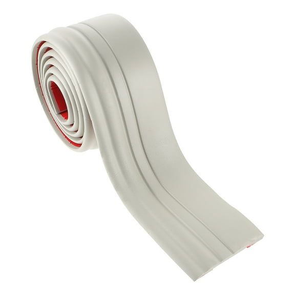 HOMEMAXS 1 Roll Peel and Stick Baseboard Flexible Adhesive Wall Base Molding Trim 2 Meters