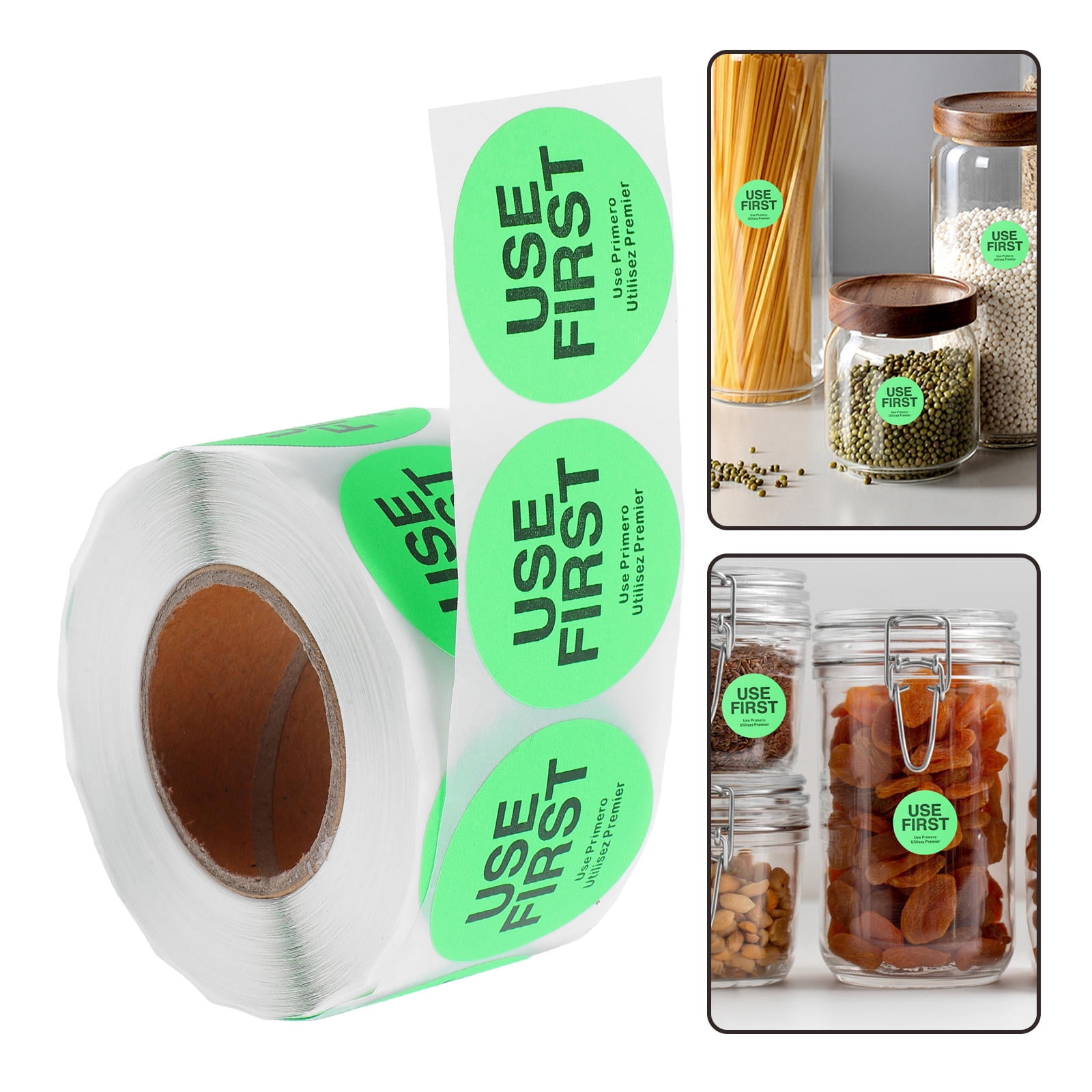 HOMEMAXS 1 Roll Removable Inventory Control Labels for Restaurant ...