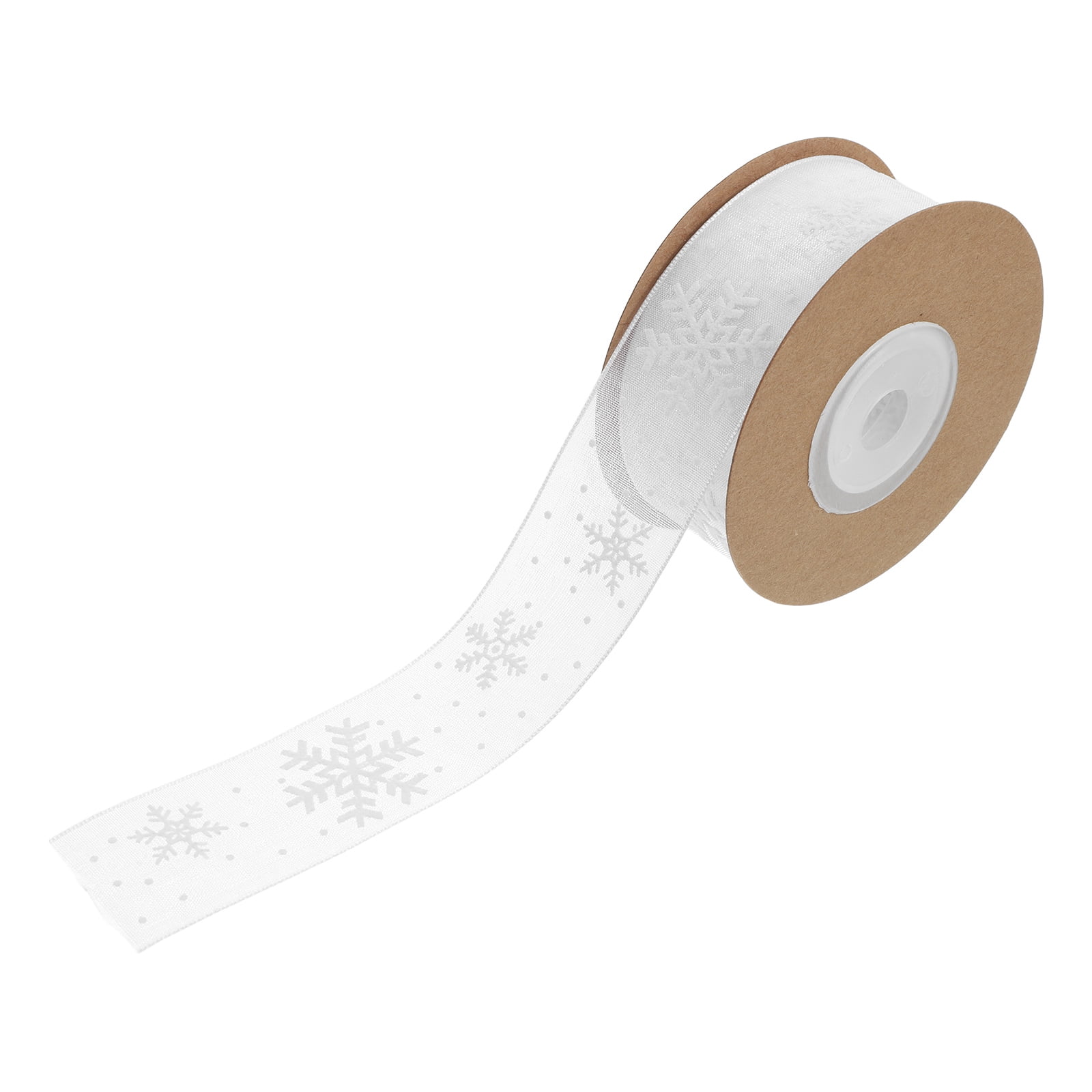 1 Roll Snowflakes Ribbon Party Accessory Winter Holiday Ribbon Winter ...