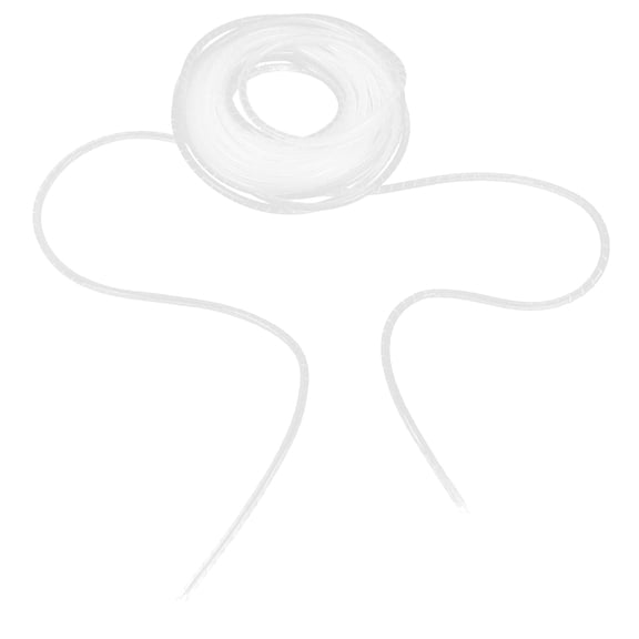 HOMEMAXS White Nylon Spiral Wire Wrap for Home Use with High Elasticity and Air Permeability 1 Roll
