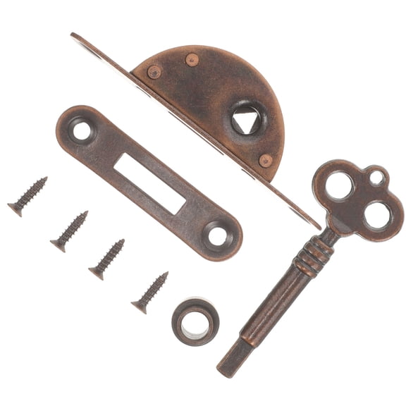 1 Set Antique Furniture Lock Classical Drawer Lock Cupboard Door Lock for Wardrobe Cabinet Doors