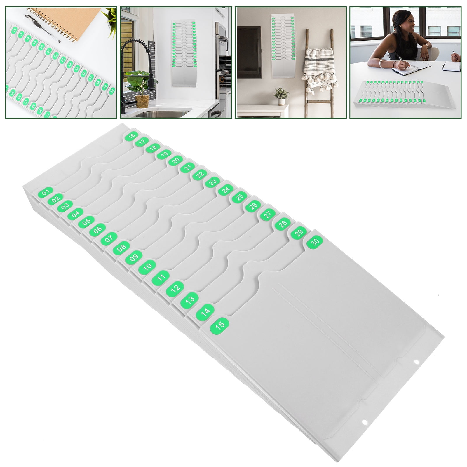 Visual Aid Card Storage HOMEMAXS 1 Set Expanding Rack Attendance Cards Rack Flexible Cards ...