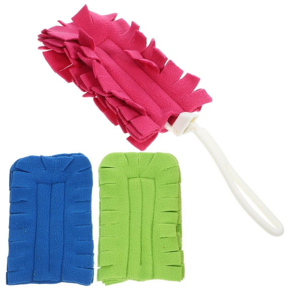 1 Set Flannel Refills Hand Duster Reusable Refills Cleaning Ceiling Fan Duster Refills With Handle
