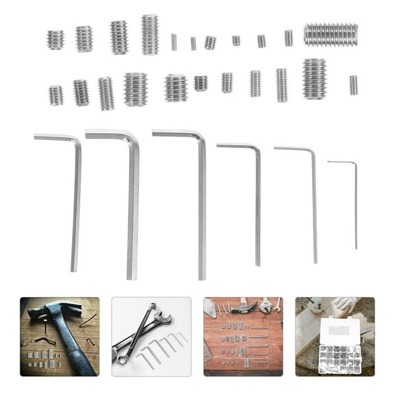 HOMEMAXS 1 Set Grub Screw Assorted Set Screw For Bathroom Fixture Computer Door Handle