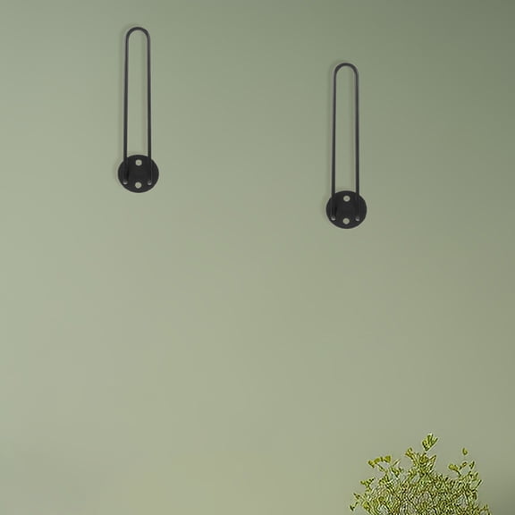 Minkissy closet hat rack Hat Hanger Black 1 Set