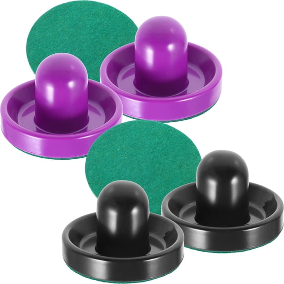 HOMEMAXS 1 Set Household Ice Hockey Pusher Hockey Goal Handles Paddles Funny Tabletop Ice Hockey Pucks