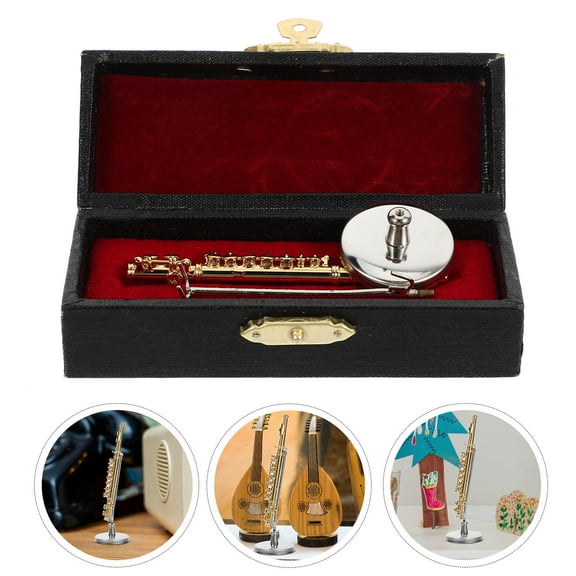 HOMEMAXS 1 Set Tiny Flute Copper Golden for Home and Office Decoration