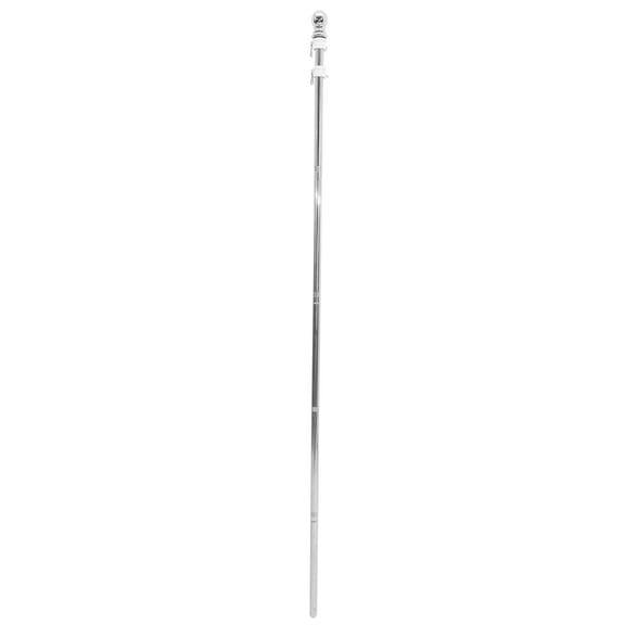 OULII 1Set Rustproof Stainless Steel Flagpole for Outdoor Use Smooth Polished Flag Stand for Yard