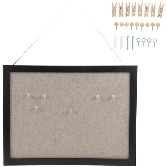 MOKKHNB Corkboard for Office Black 1Set 16X11Inches