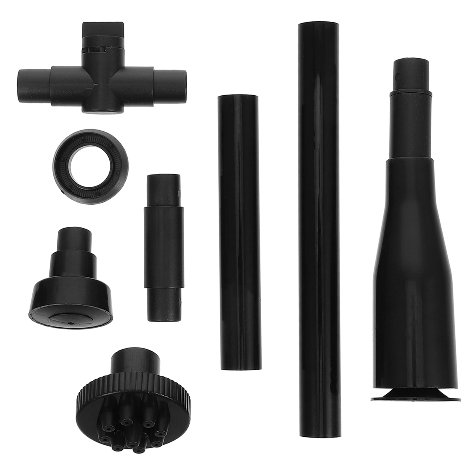 Fountain Pump Nozzle Kit - 5 Size Plastic Replacement Nozzles & Adapters For Ponds, Aquariums, Hydroponics