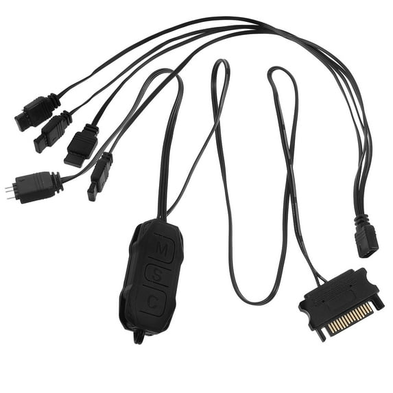 HOMEMAXS 1 Set Rgb Controller Rgb Controller WIth Adapter Rgb Led Controller for PC Led Lighting Controllers