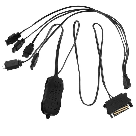 HOMEMAXS 1 Set Rgb Controller Rgb Controller WIth Adapter Rgb Led Controller for PC Led Lighting Controllers