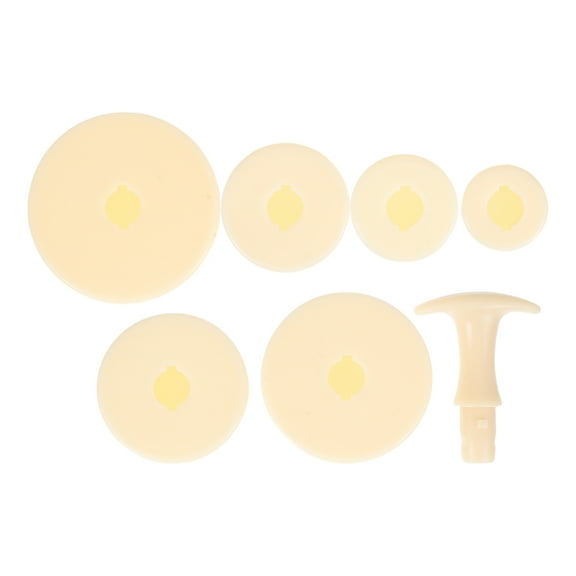 Silicone Tart Shell Mold Set for Press Beige Easy to Maintain Versatile Usage 1 Set Round