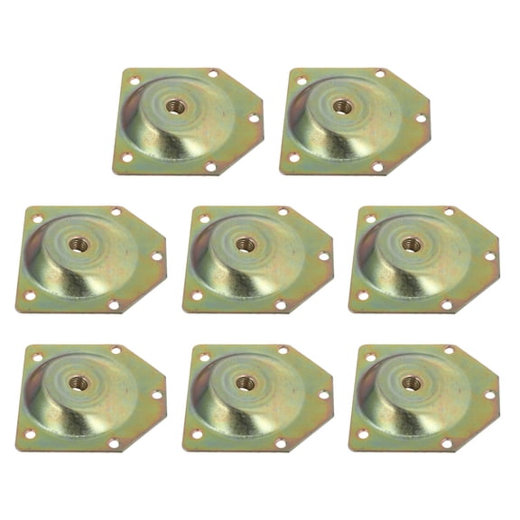 HOMEMAXS 1 Set Table Leg Mounting Plate Furniture Leg Support Feet Connectors Table Feet Hardware (M8)