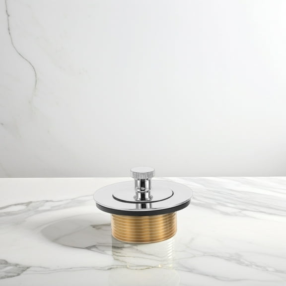 1 Set Universal Bathtub Drain Stopper Replacement Kit Chrome Plated Tub Drain Assembly With Strainer And Stopper For Tub Drain And Overflow