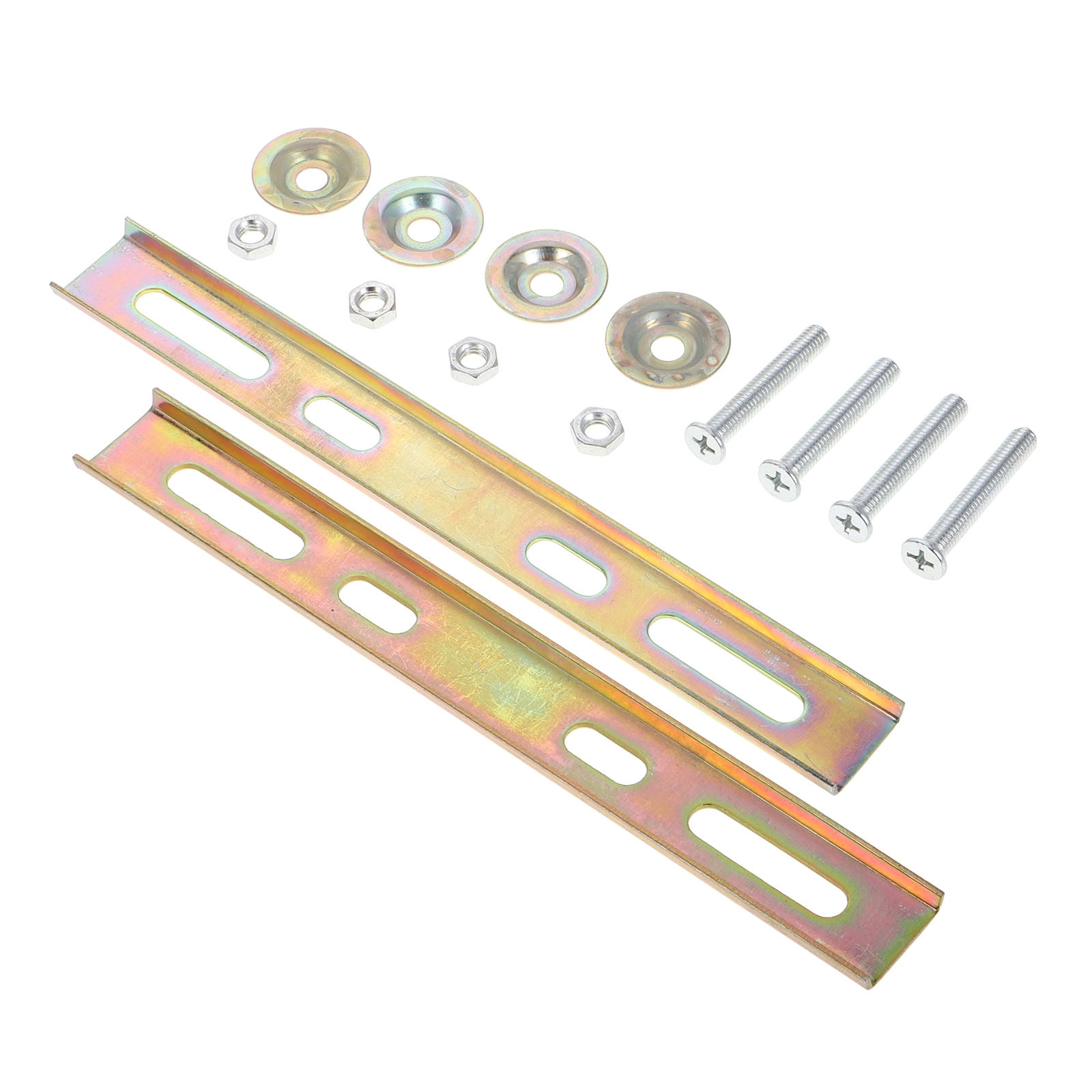 HOMEMAXS 1 Set Universal Flat Mount Fitting Plate Adapter Motorcycle Rear Luggage Rack Secure Trunk Tail Box Top Cases Holder Shelf Bracket