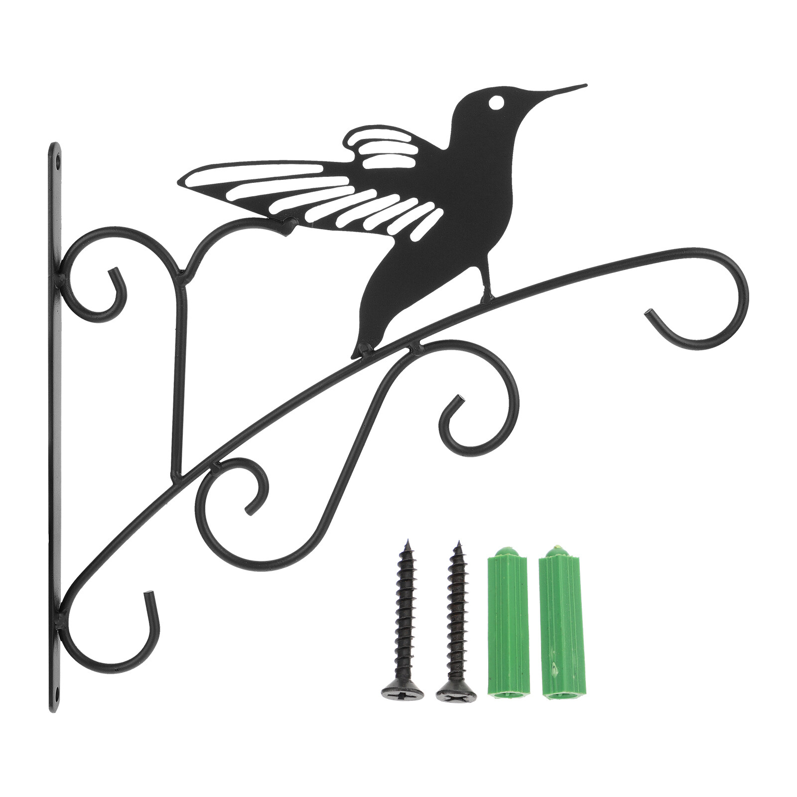 HOMEMAXS 1 Set Wall Hanging Plant Bracket Iron Art Hanging Flower Rack