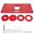 thumbnail image 1 of HOMEMAXS 1 Set Woodworking Trimming Board Router Base Plate Machine Insert Plate for Router, 1 of 8