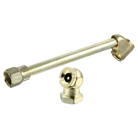 STRANDCHIC Zinc Alloy Tire Chuck Set for Car, Bike & Motorcycle Inflation with Copper-Plated Metal and Quick Connect Valve