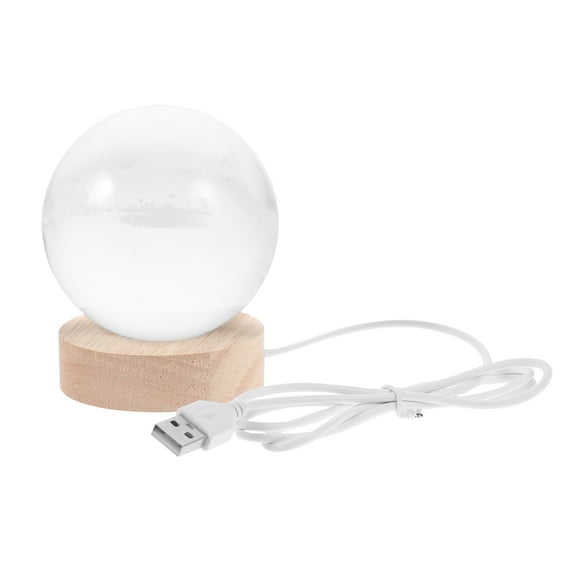 HOMEMAXS 1 Set of Crystal Ball Lamp USB Crystal Ball Statue Figurine Usb Powered Ball Night Lamp