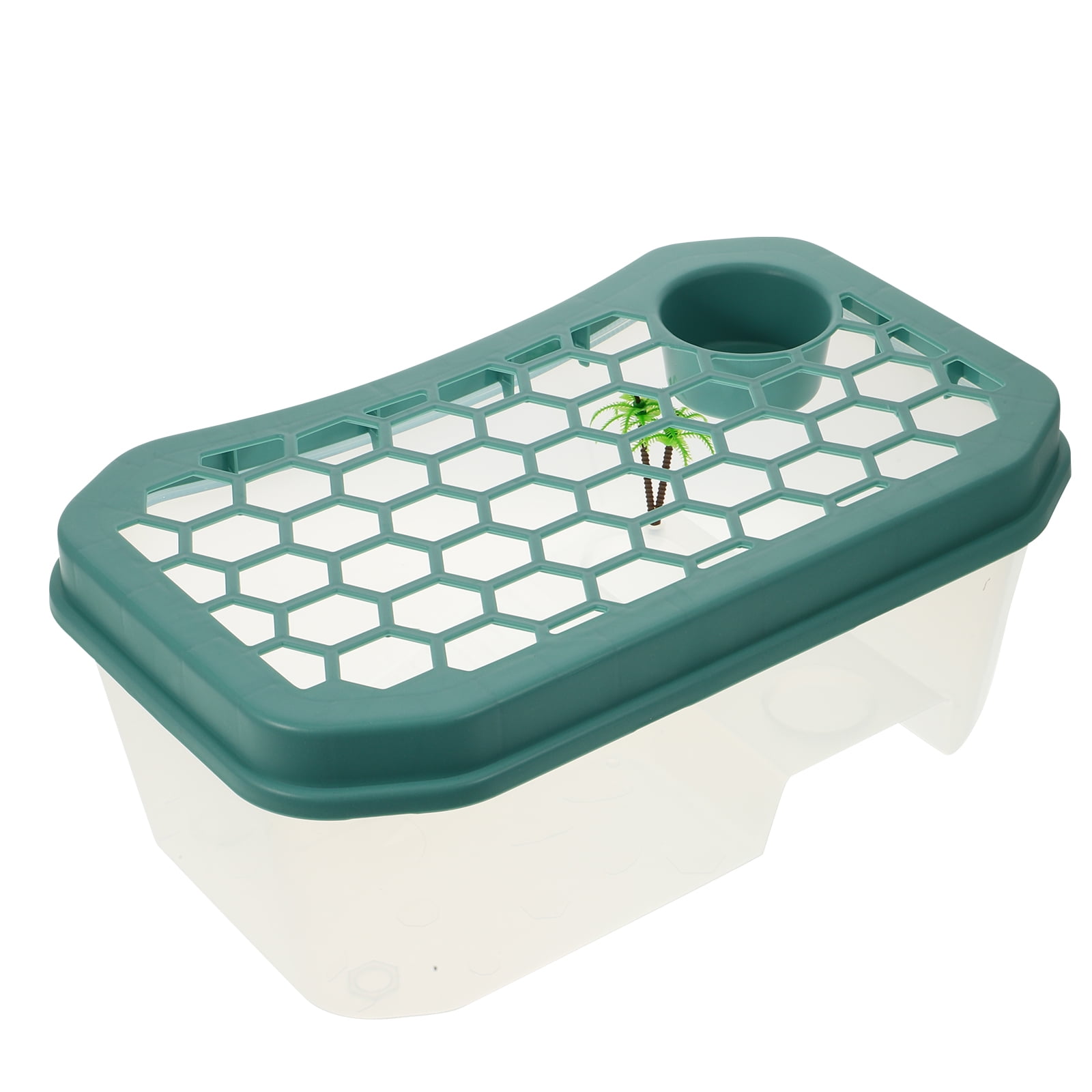 1 Set of Household Turtle Tank Reptile Habitat Tank Plastic Turtle Living Box Turtle Aquarium