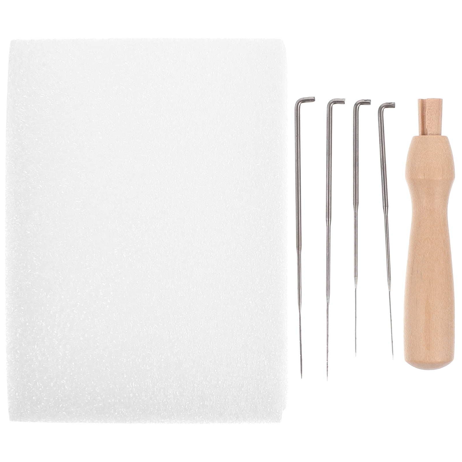 Homemaxs 1 Set of Needle Felting Pad DIY Crafts Needles Professional Needle Work Pad Felting Kit, Size: 11X8CM