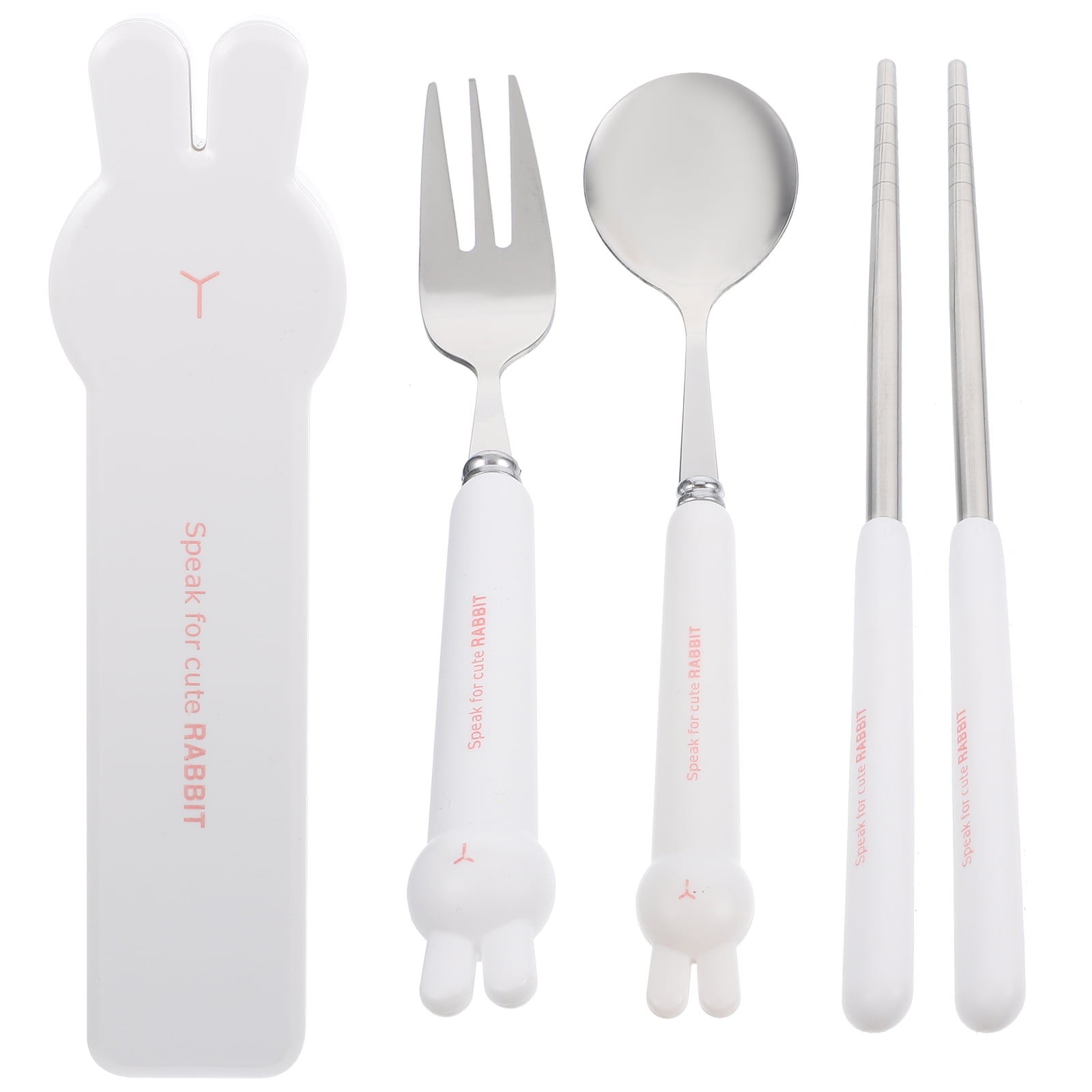 HOMEMAXS 1 Set of Travel Utensils Reusable Spoon Fork Chopsticks Set