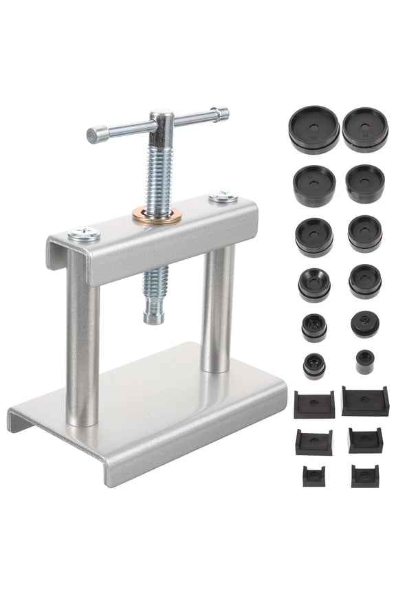 1 Set of Watch Back Close Tool Watch Back Case Cover Press Tool with Molds Watch Back Presser Tool for Watchmaker