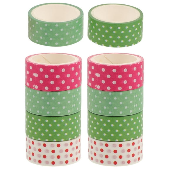 10 PCS Washi Tape Colorful Gift Wrapping