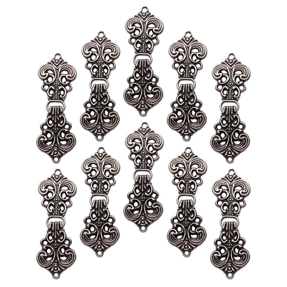 10 Pairs Frog Fasteners Closures Cardigan Auspicious Buckle Cutout