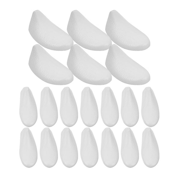 10 Pairs Shoe Trees for Women Tiki Torch Base Last Support Foam White