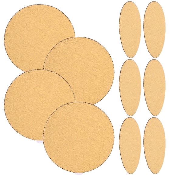 HOMEMAXS  10 Pcs Adhesive Sandpaper Sanding Disks Point Sandblaster Sandbox Orange