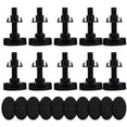 thumbnail image 1 of HOMEMAXS  10 Pcs Adjustable Feet for Furniture Levelers Heavy Uneven Foot Rest Couch Black, 1 of 8