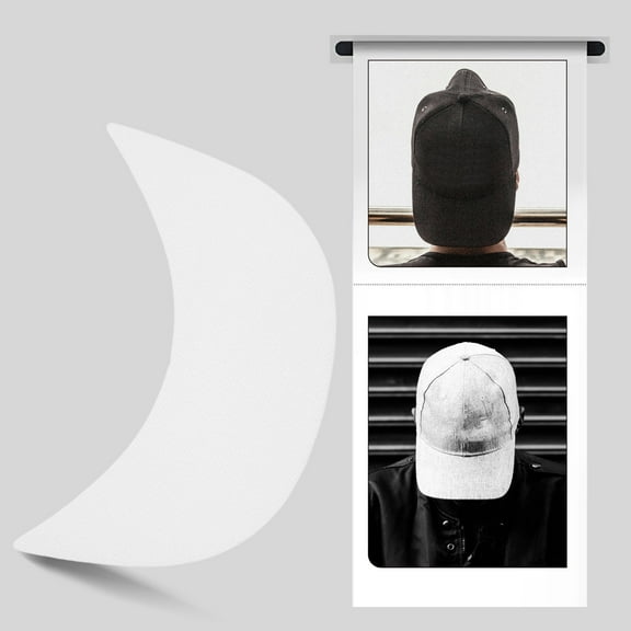 HOMEMAXS 10 Pcs Cap Hat Brim Accessories 16.50X11.00X0.10CM White