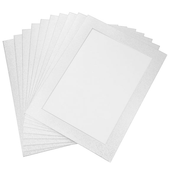 HOMEMAXS 10 Pcs Picture Mats Collage Wall Decor Cardboard Office Child Silver
