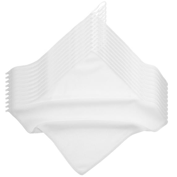 Minkissy Towel Polyester White 10Pcs 11.8X11.4X0.2In