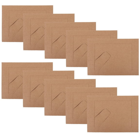 HOMEMAXS 10 Pcs Exquisite Picture Frame Paper Frames Home Decor Collage Brown