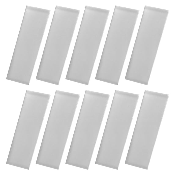 HOMEMAXS 10 Pcs Food Label Trinket Zinc Anode Sheet Zinc Plates 5.00X2.00X0.10CM Silver