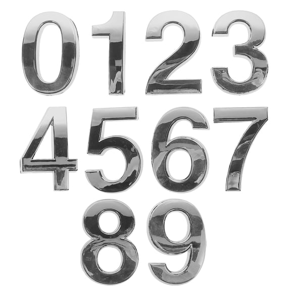 HOMEMAXS 10 Pcs House Door Numbers Small Digital Modern Sign Easy to Install Office