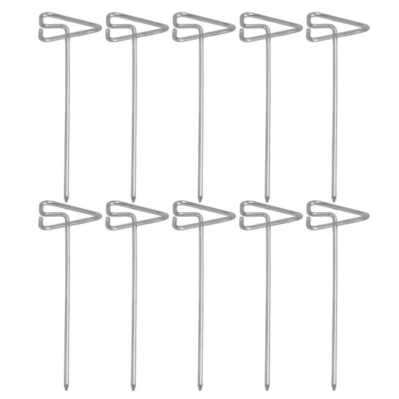 10-Pack Stainless Steel Skewers for Grilling Kebabs, Lightweight and Compact Design Ideal for Camping, BBQ, and Indoor Use
