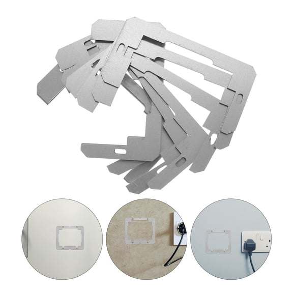 HOMEMAXS 10 Pcs Loose Wall Panel Spacers 10.80X5.80X0.10CM Silver