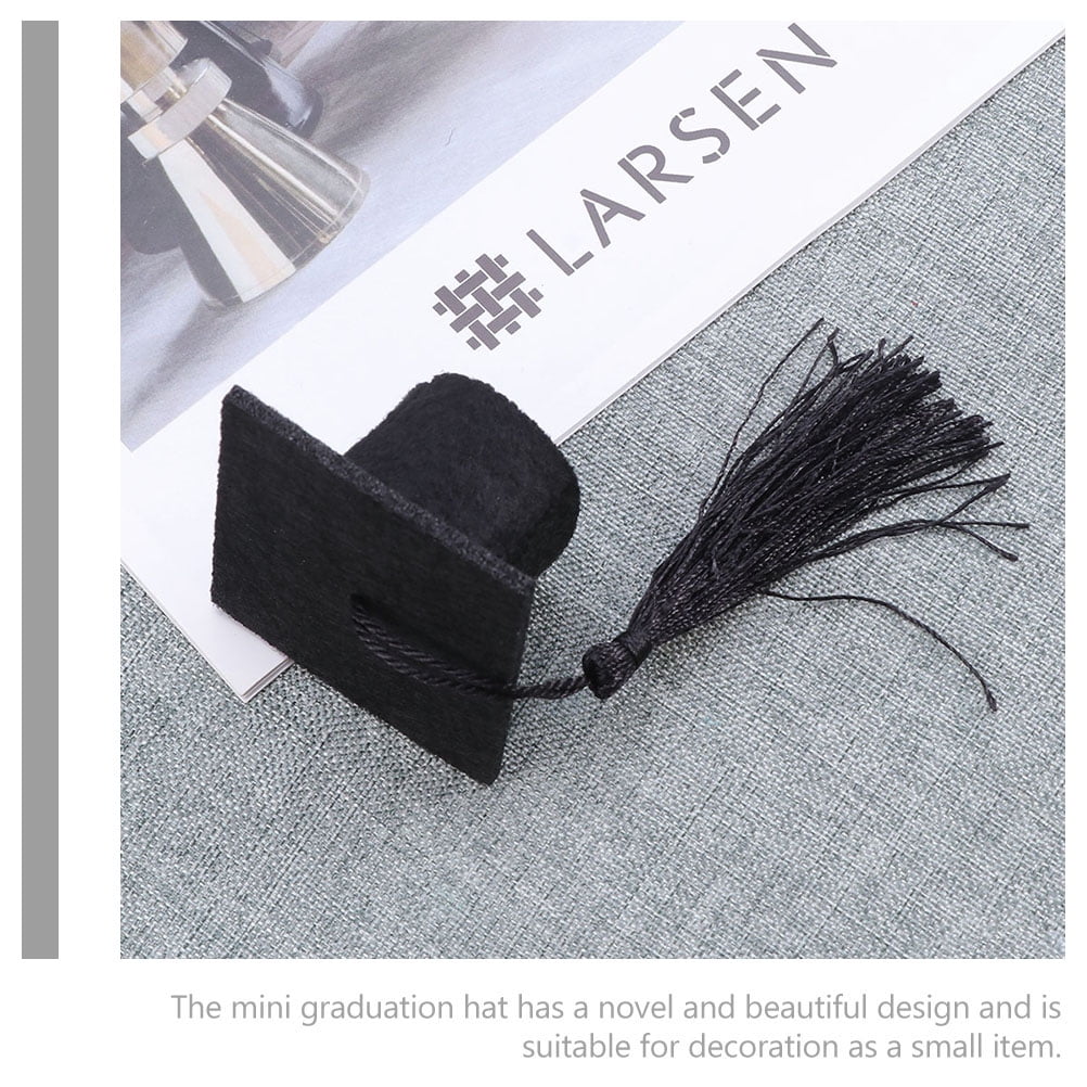 HOMEMAXS 10 Pcs Mini Doctor Hat Wine Bottle Toppers Graduation Cap ...